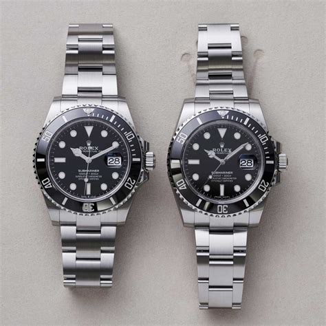 rolex submariner date con service 40mm|rolex submariner 40mm vs 41mm.